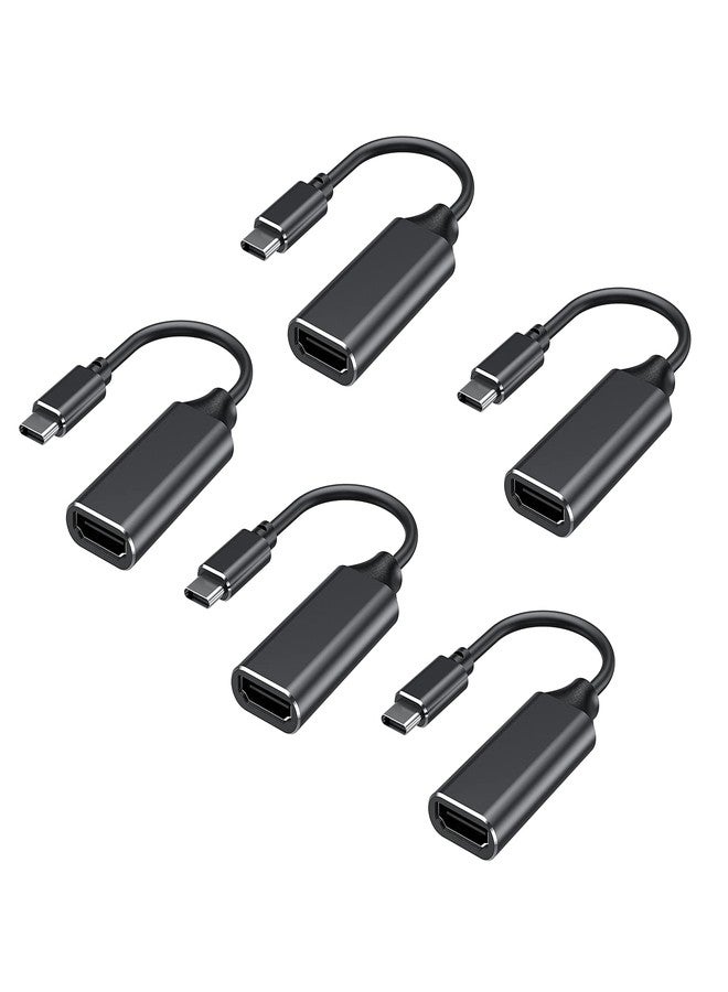 RayCue USB C to HDMI Adapter 4K for Mac OS, Type-C to HDMI Adapter [Thunderbolt 3/4], Compatible with iPhone 15 Pro/Max, MacBook Pro/Air, Galaxy, Dell XPS, Pixelbook, Microsoft and More (5 Pack) - Image 1